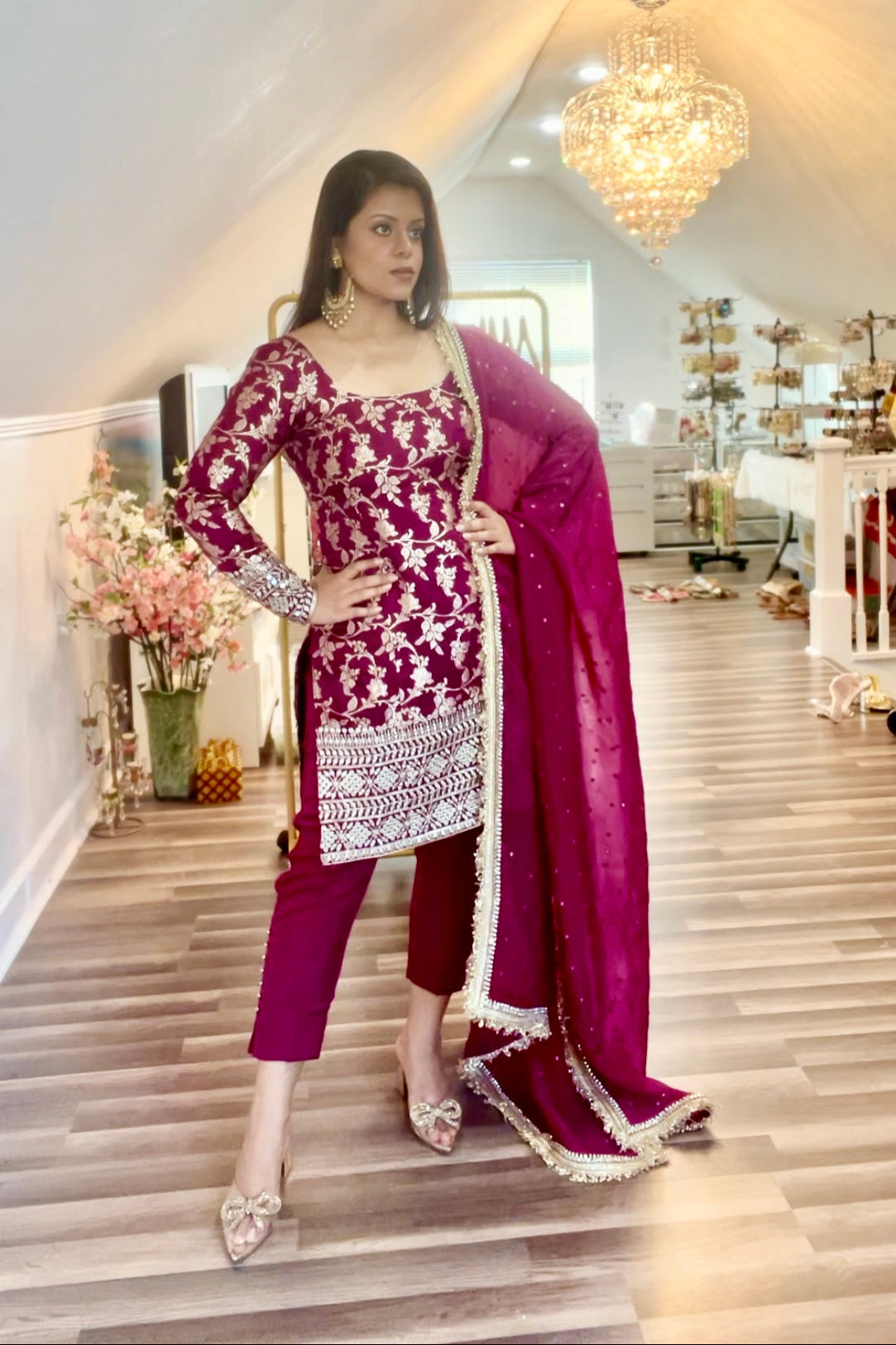 Festive Brocade Pant Suit