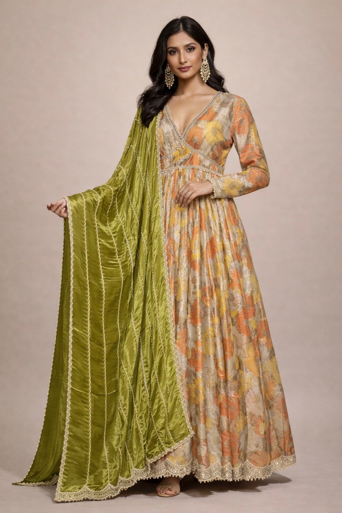 Festive Benarsi Gown