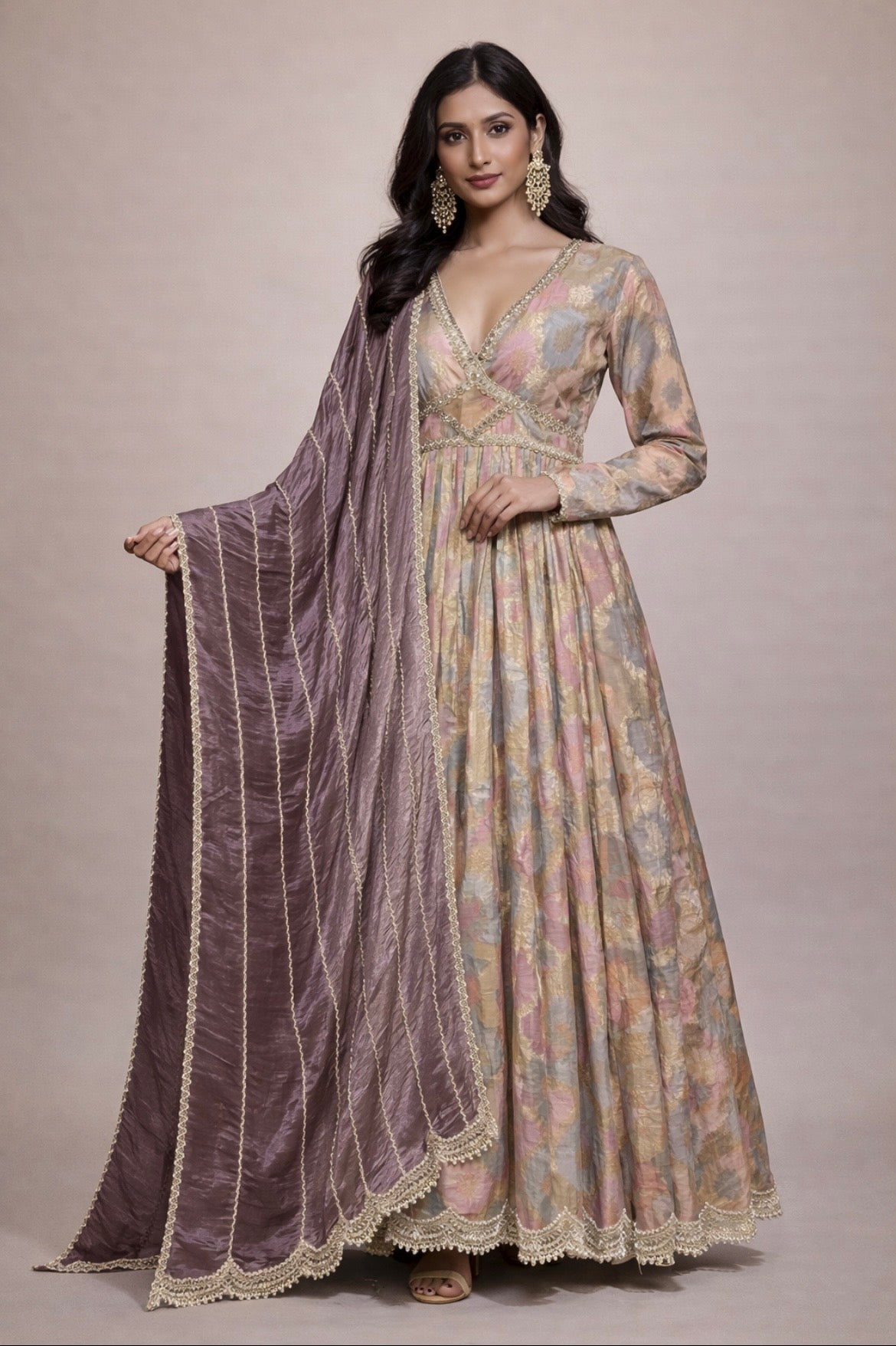Festive Benarsi Gown