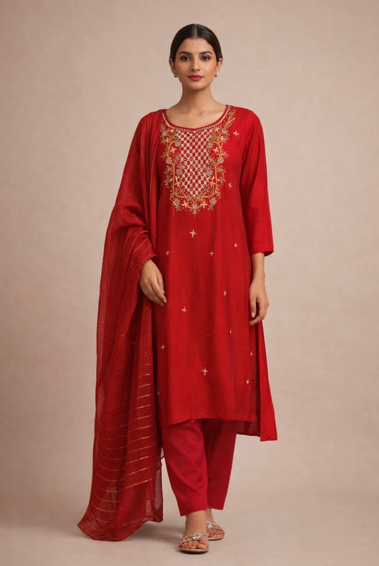Red Salwar Kameez