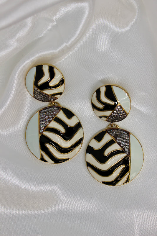 Zebra Earrings