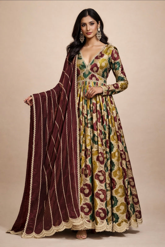 Festive Benarsi Gown