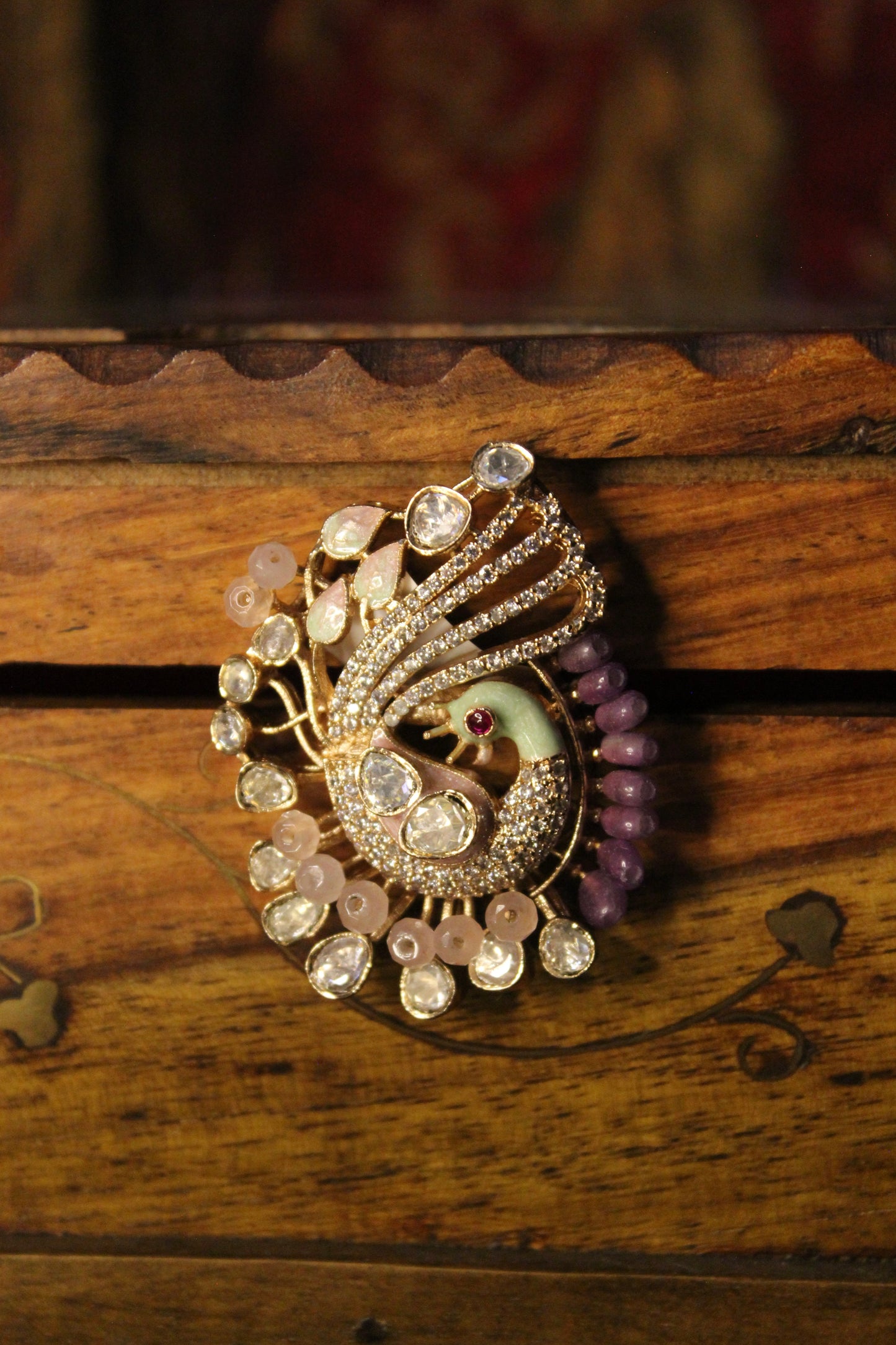 Peacock Finger Ring