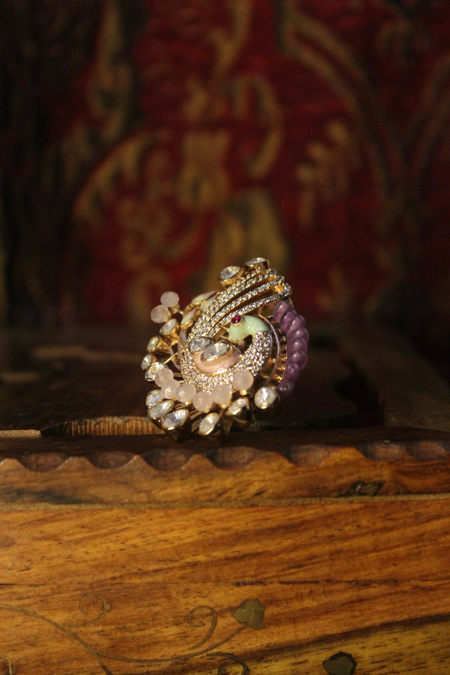 Peacock Finger Ring