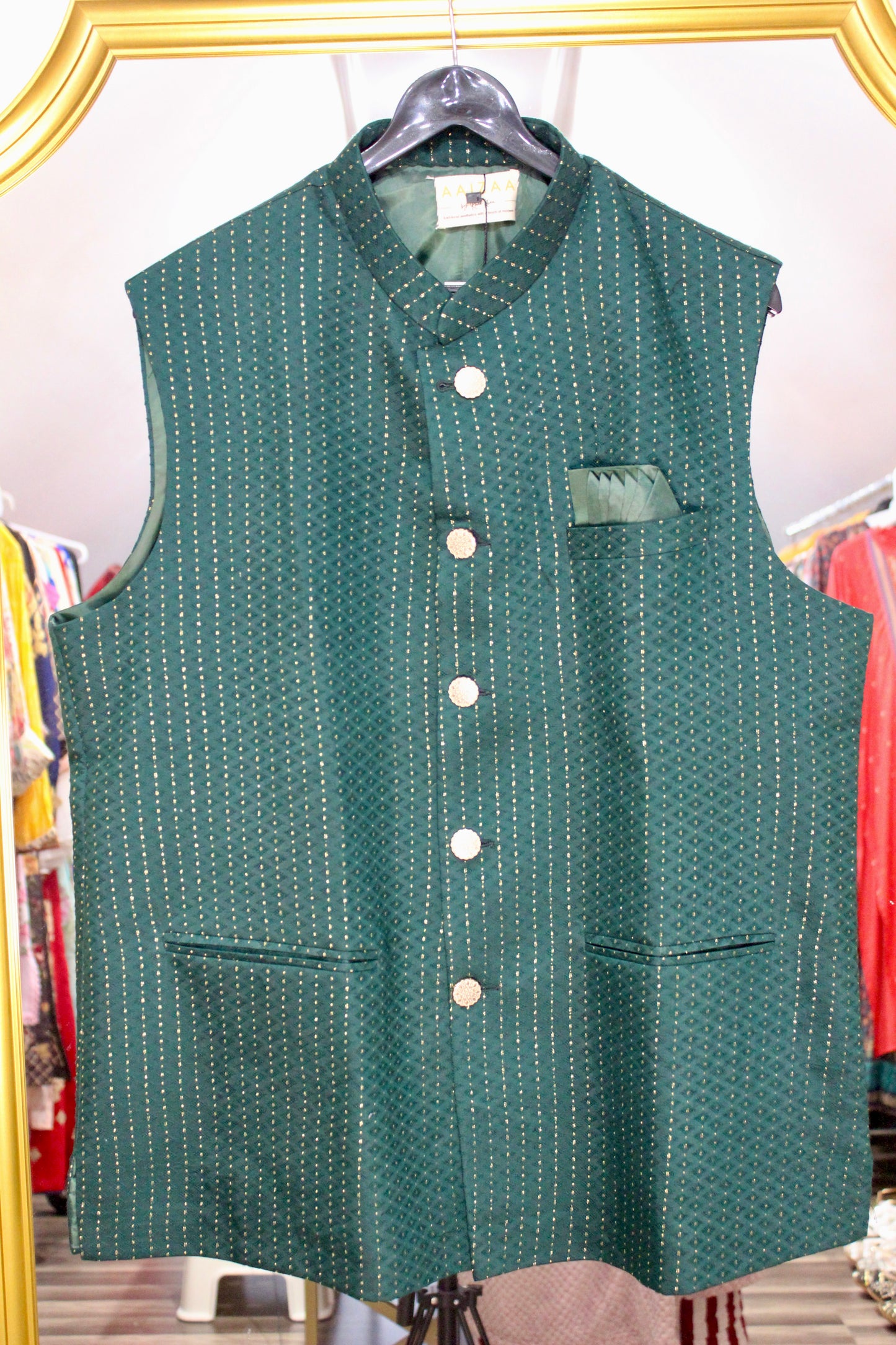 Emerald Nehru Jacket