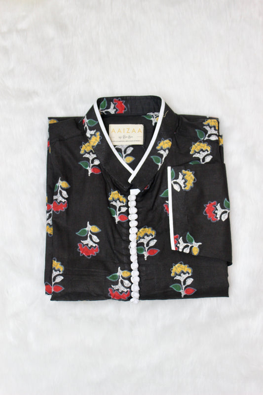 Floral Printed Men's Kurta