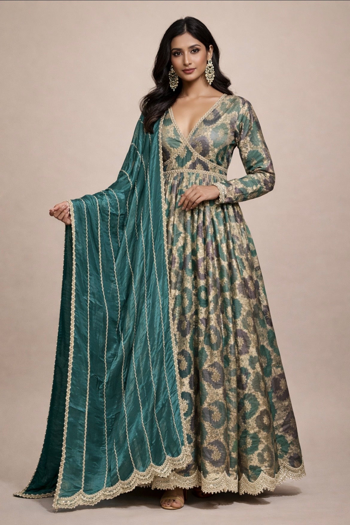 Festive Benarsi Gown