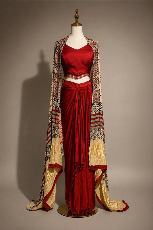 Vaidehi Drape Skirt Set