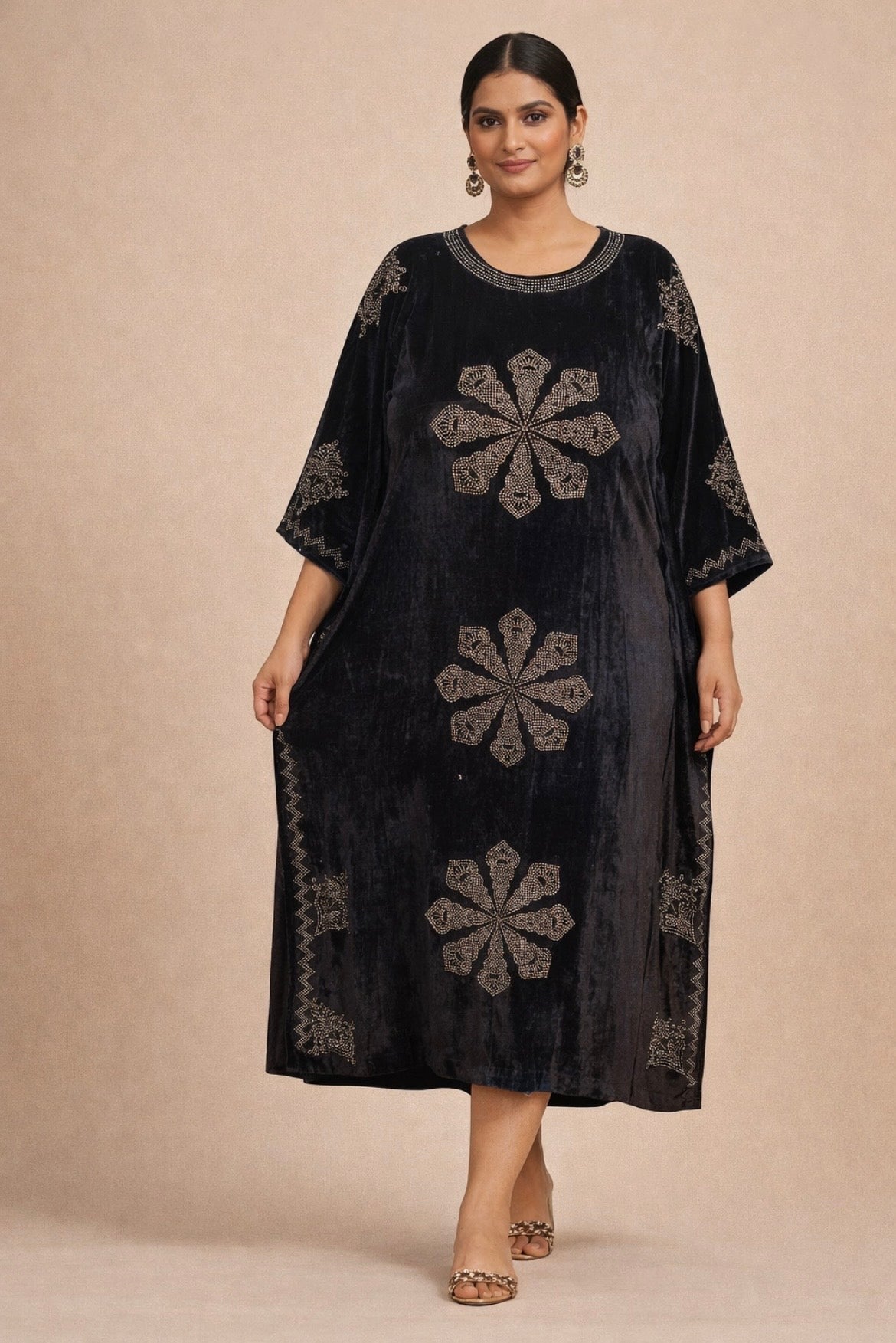 Black Velvet Kaftan