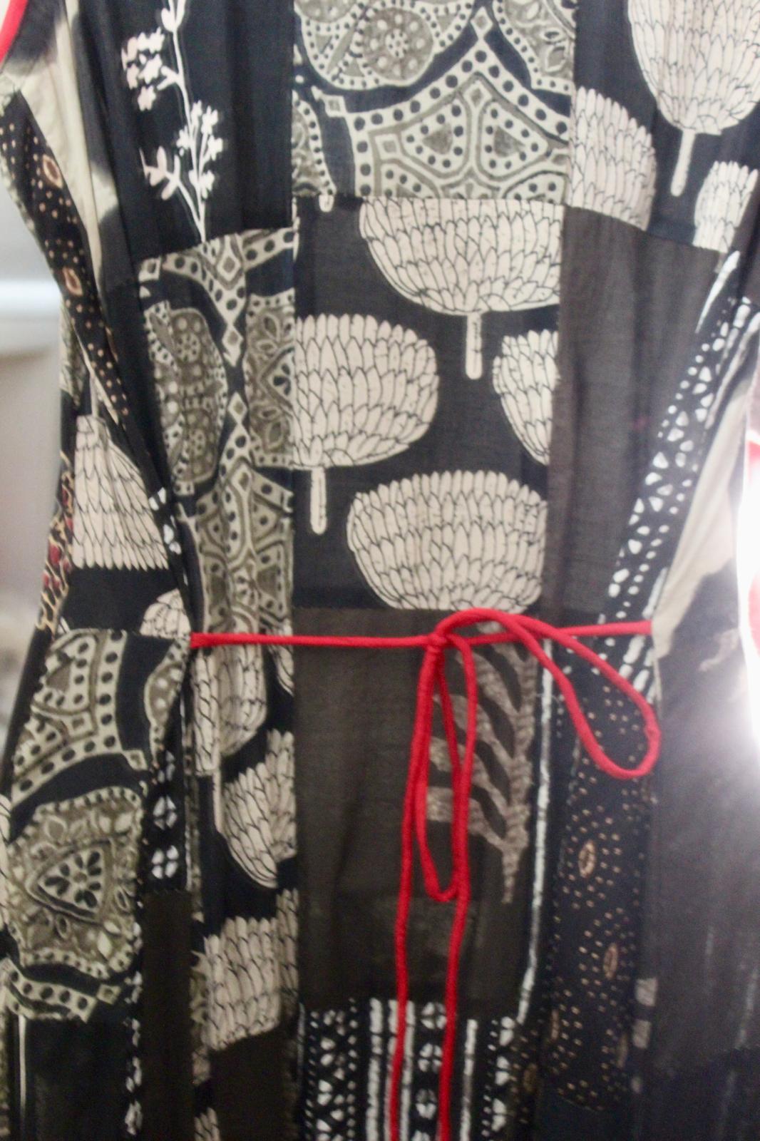 Cotton Patchwork A-line Kurti