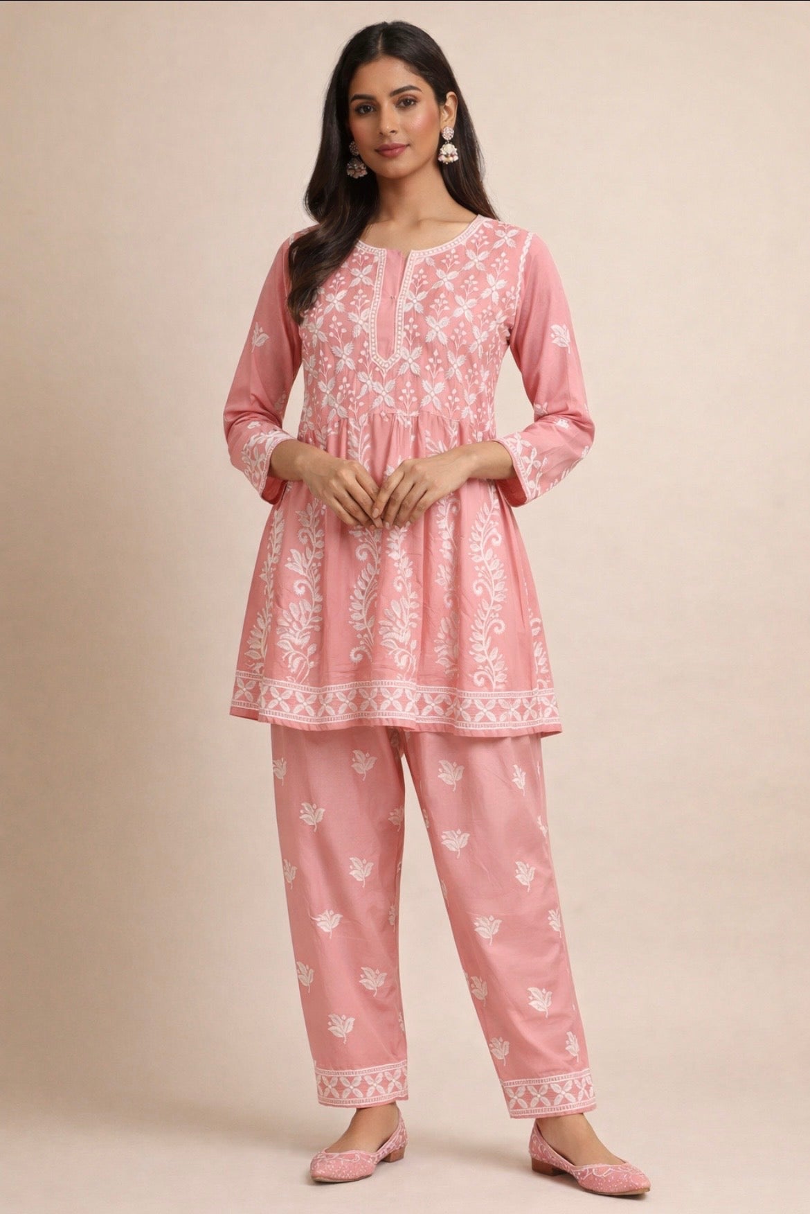 Lucknowi Peplum Co-ord