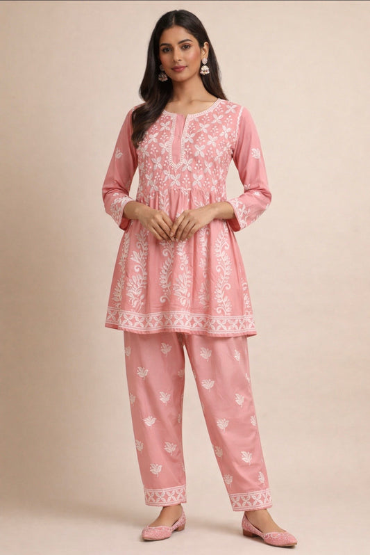 Lucknowi Peplum Co-ord