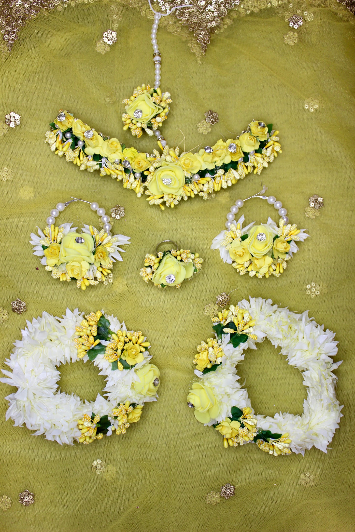 Guldasta Haldi Floral Jewelry