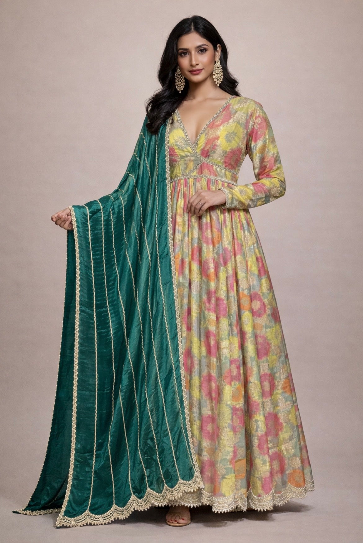 Festive Benarsi Gown