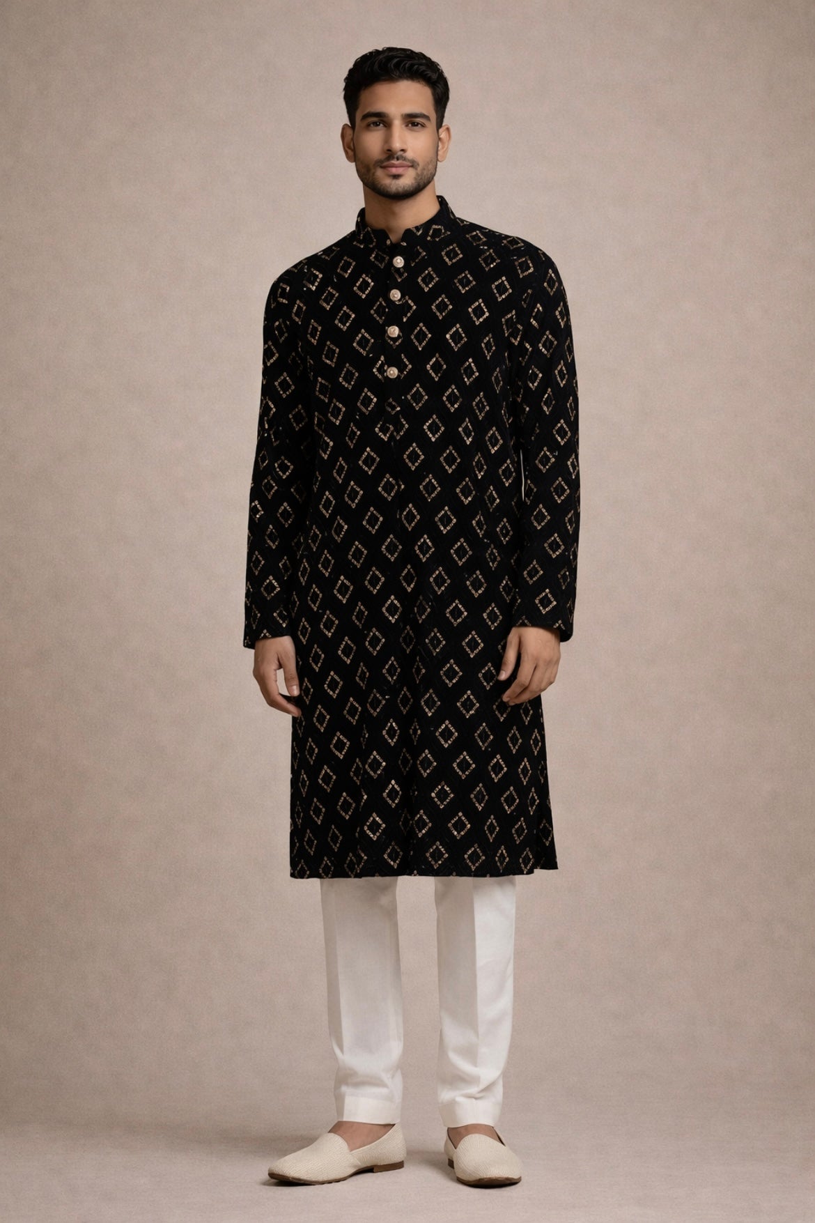 Festive Lucknowi Men’s Kurta