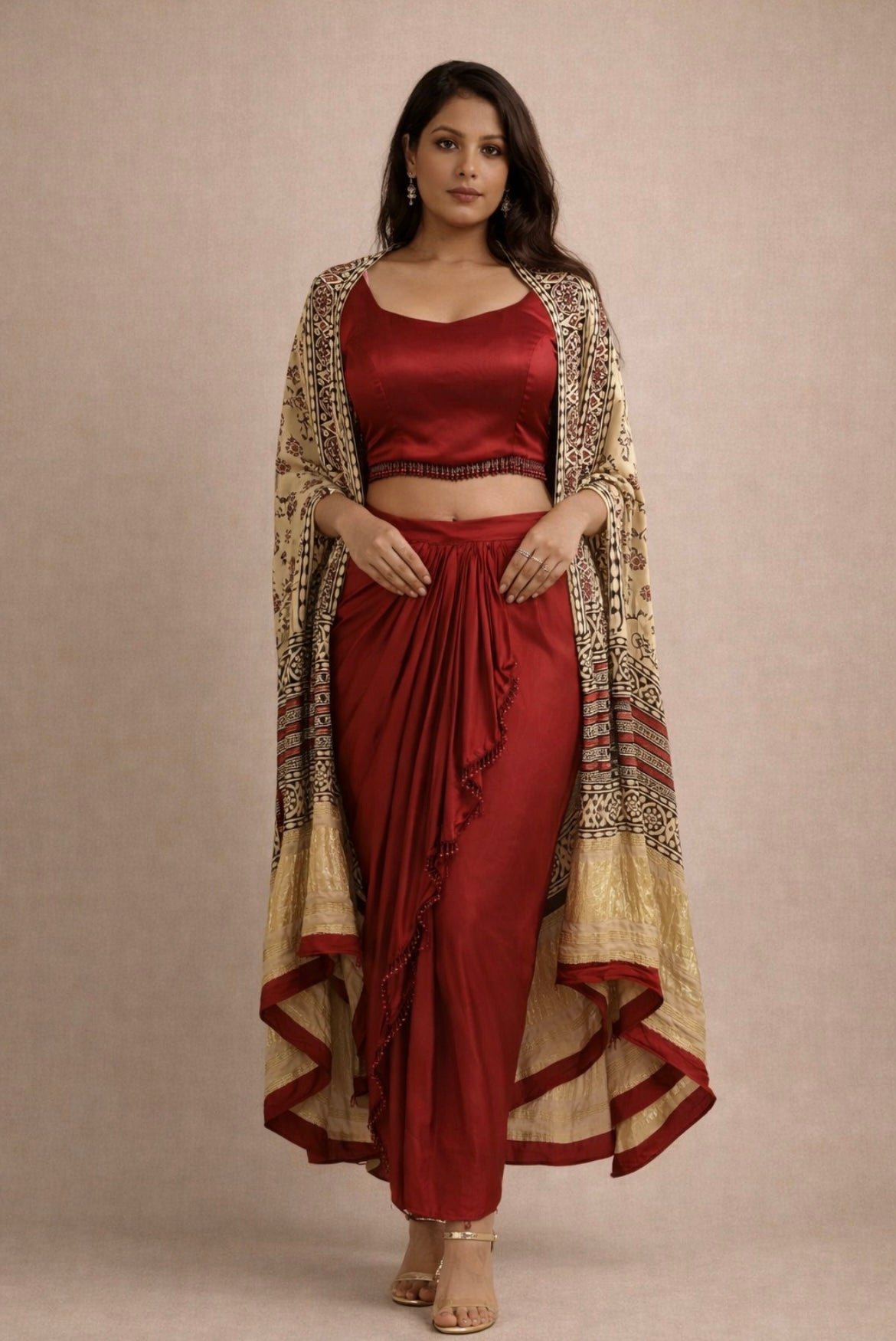 Vaidehi Drape Skirt Set